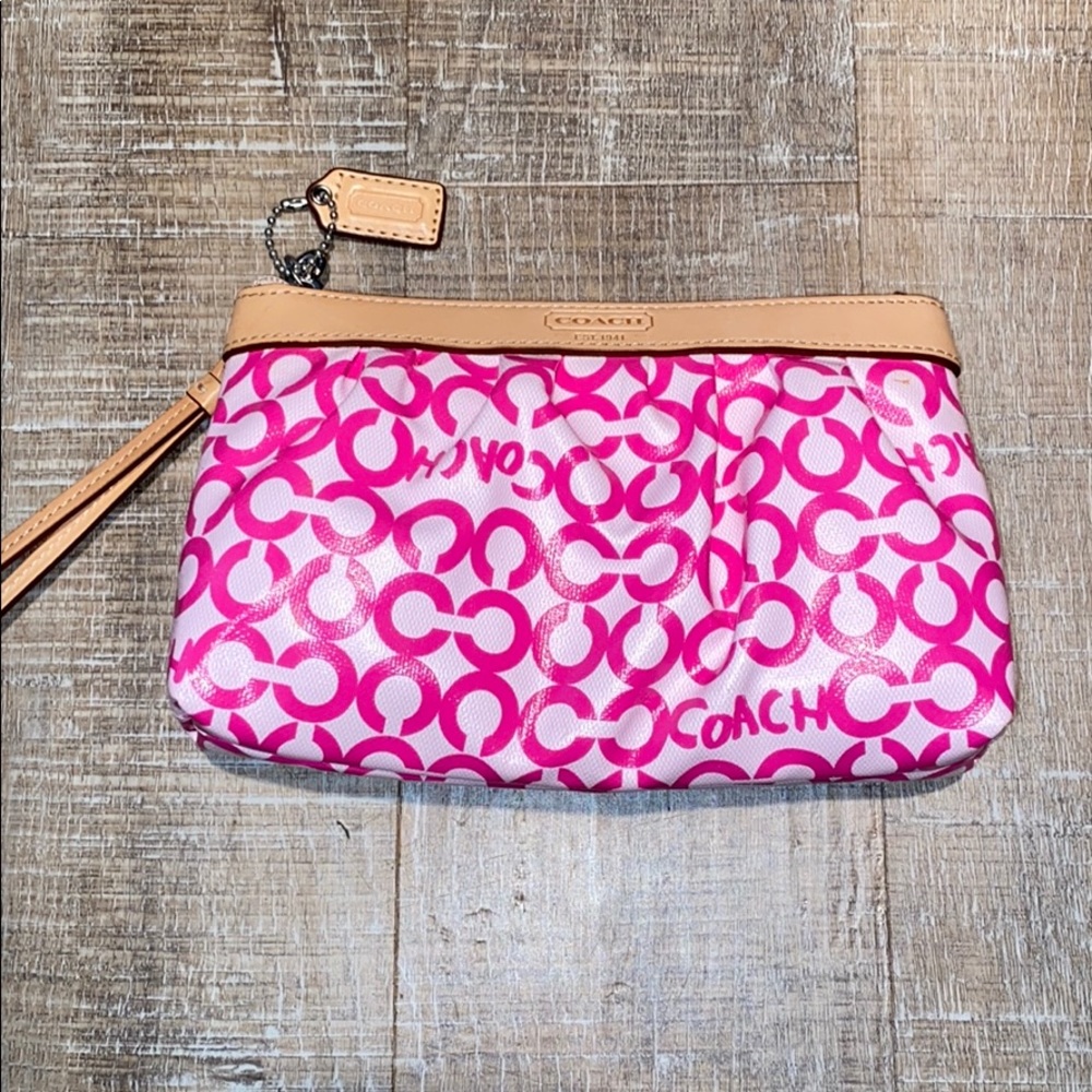 NWOT! COACH! Wristlet!!! Pink!